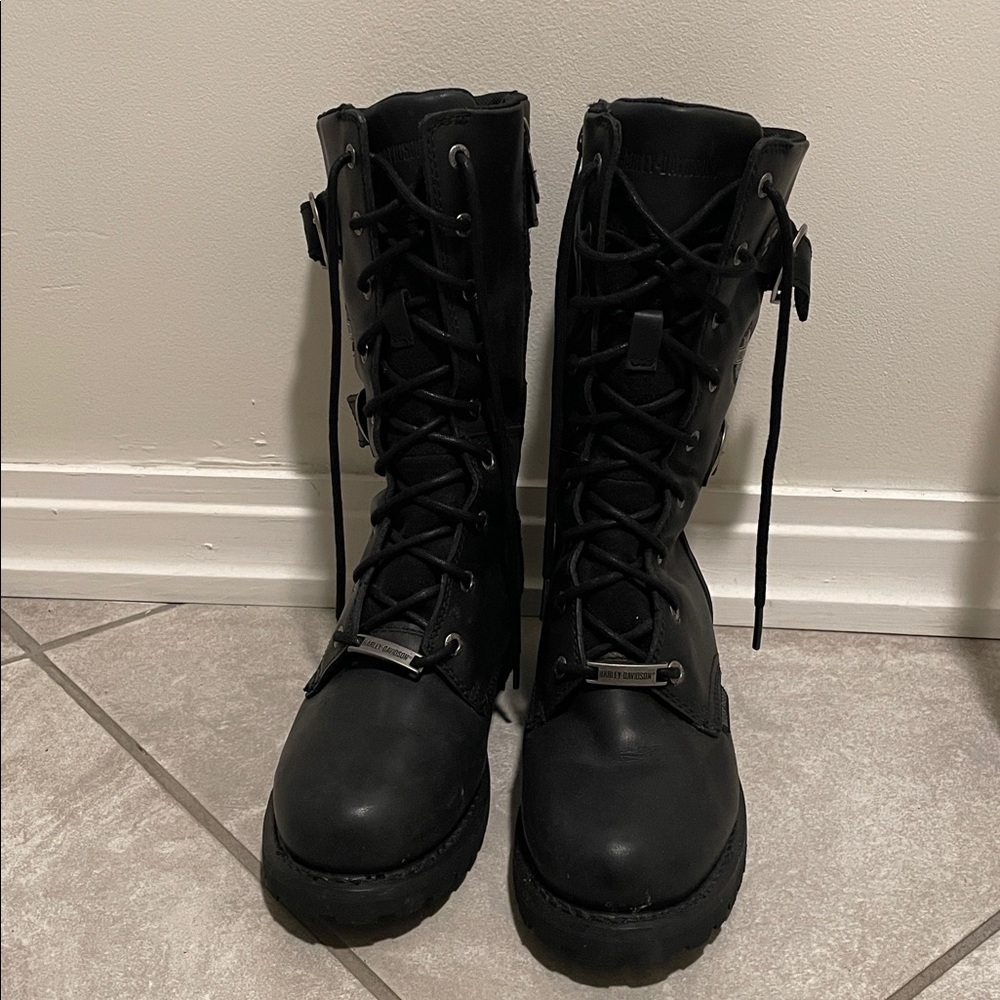 Harley-Davidson Black Leather Boots